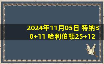 2024年11月05日 特纳30+11 哈利伯顿25+12 东契奇34+7+15 步行者力克独行侠